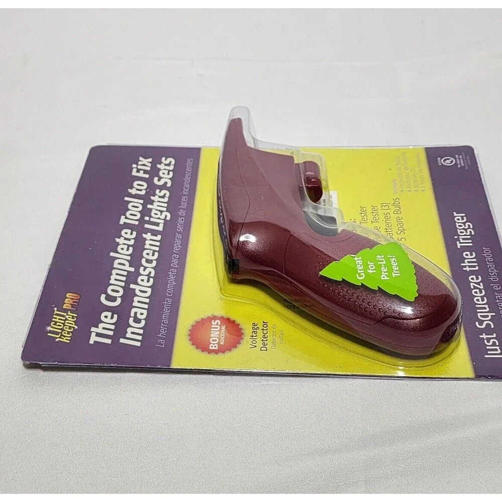 Light Keeper Pro Incandescent Light Repair Tool w/ Voltage Detector & Spare Bulb